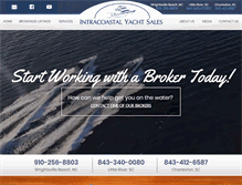 Tablet Screenshot of intracoastalyachtsales.com